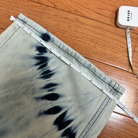 BDG Bleached High & Wide Jeans Cream Blue Tie Dye size 27 - Picture 14 of 14